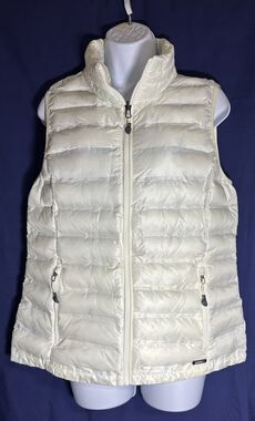 Gerry Puffer Vest Womens S White Puffy Quilted Jacket Size M